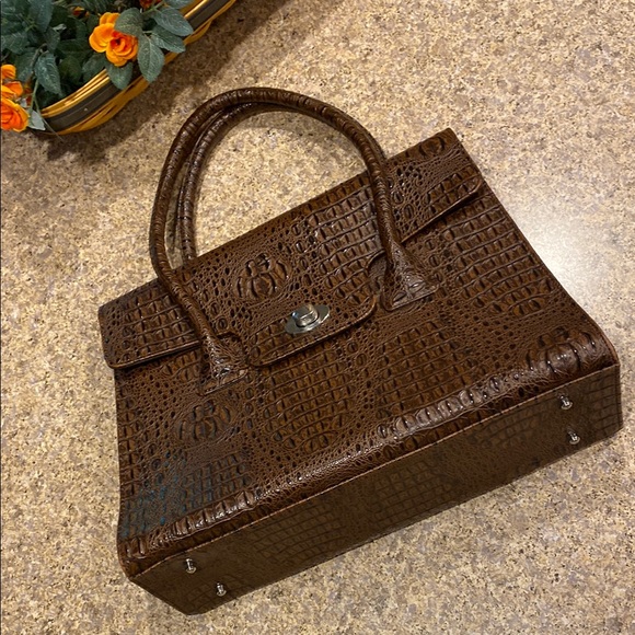 Diva Collection Handbags - Diva Collection Brown Handbag with Two Handles bag